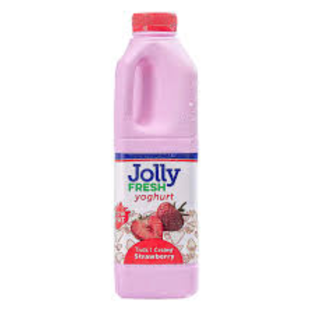JOLLY FRESH STRAWBERRY YOGHURT 1LTR